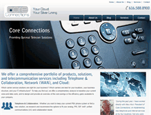Tablet Screenshot of coreconnectionsinc.com